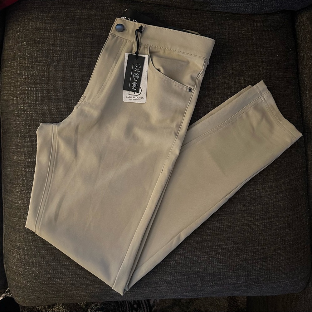 Luke & Dutch Men's Khaki Chinos
